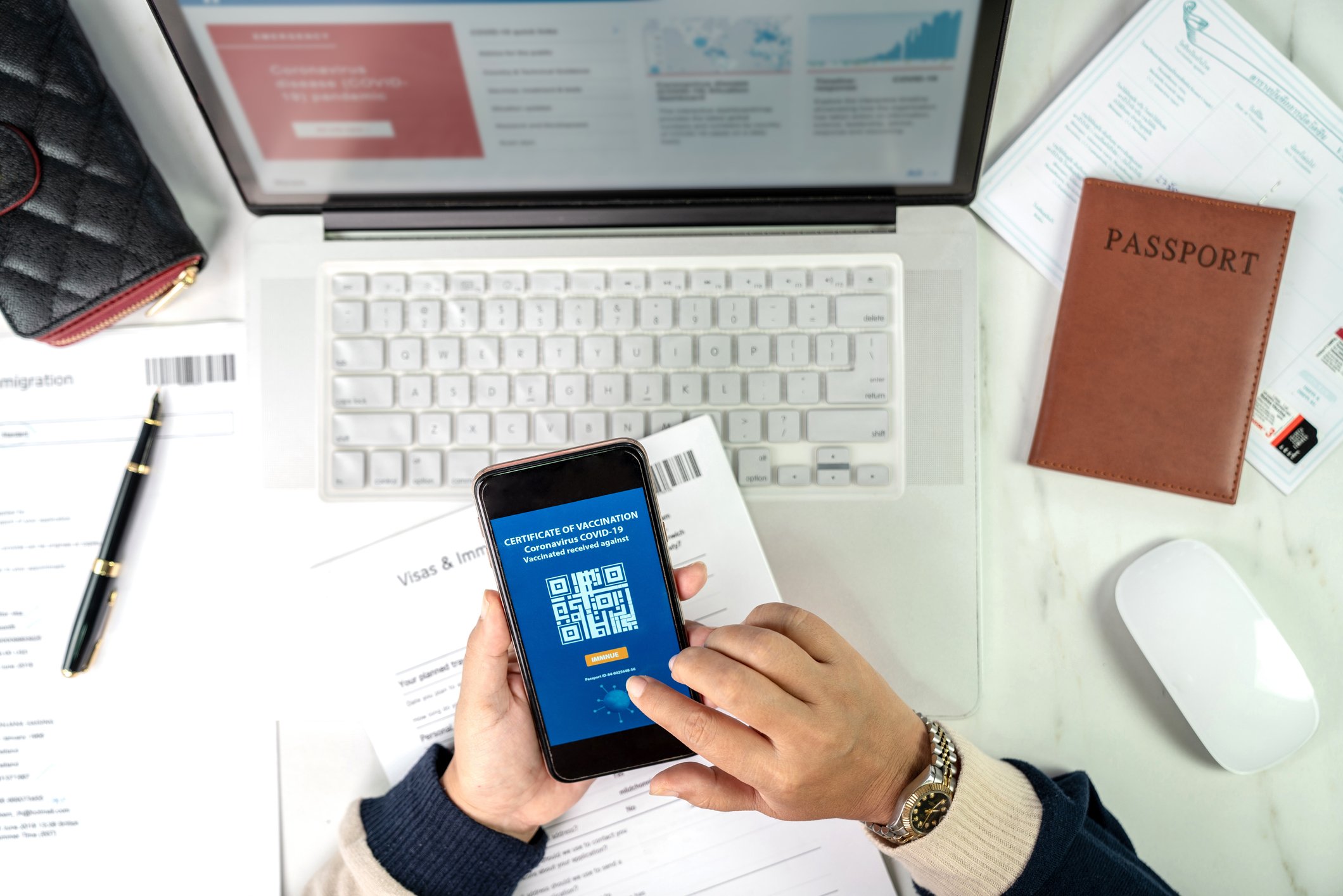 Important travel documents preparation