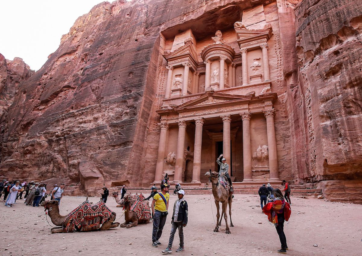 Petra Jordan rose city archaeological site